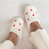 Nordic Peace Mini Hearts Plush Slippers, view 4