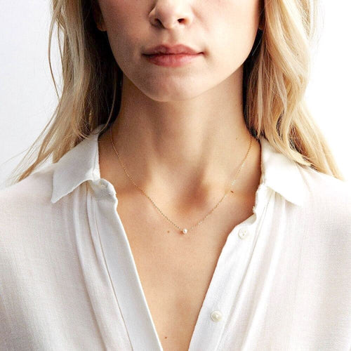 Nordic Peace Ylva Gold Pearl Necklace