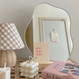 Nordic Peace Minimalist Mirror Wooden Base, view 2