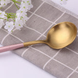 Nordic Peace Minimalist Rose Gold Flatware Set, view 6