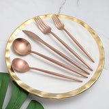 Nordic Peace Modern Rosé Flatware Set - 24 Piece, view 3