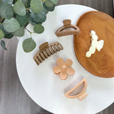 Nordic Peace Neutral 5 Pcs Fashion Hair Claw Clips, view 3