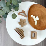 Nordic Peace Neutral 5 Pcs Fashion Hair Claw Clips, view 4