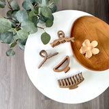 Nordic Peace Neutral 5 Pcs Fashion Hair Claw Clips, view 5