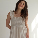 Nordic Peace Olivia Gingham Maxi Dress, view 2