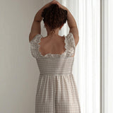 Nordic Peace Olivia Gingham Maxi Dress, view 3