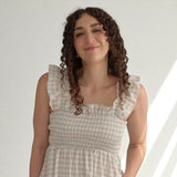 Nordic Peace Olivia Gingham Maxi Dress, view 5