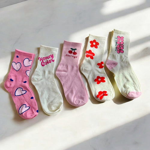 Nordic Peace Pink Pop Socks Pack