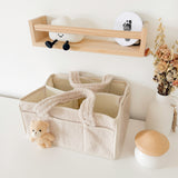 Nordic Peace Plush Diaper Caddy Organizer, view 2