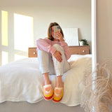 Nordic Peace Plush Rainbow Heart Slippers, view 2