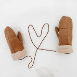 Nordic Peace Plush Tie-on Mittens, view 3