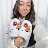 Nordic Peace Pumpkin Boo Slippers, view 2