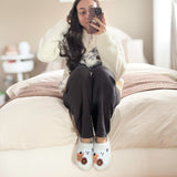 Nordic Peace Pumpkin Boo Slippers, view 5