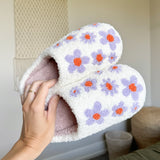Nordic Peace Purple Flowers Slip-on Slippers, view 2