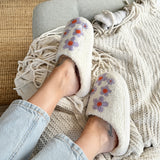 Nordic Peace Purple Flowers Slip-on Slippers, view 3