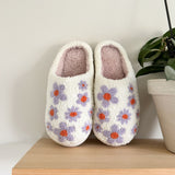 Nordic Peace Purple Flowers Slip-on Slippers, view 4