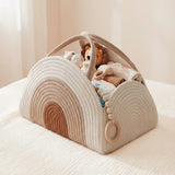Nordic Peace Rainbow Woven Diaper Caddy, view 3