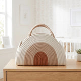 Nordic Peace Rainbow Woven Diaper Caddy, view 4