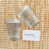 Nordic Peace Wavy Glass Drinkware Cup, view 4