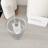 Nordic Peace Wavy Glass Drinkware Cup, view 6