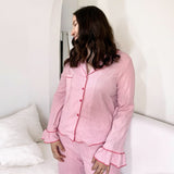 Nordic Peace Rosy Ruffle Pajama Set, view 3