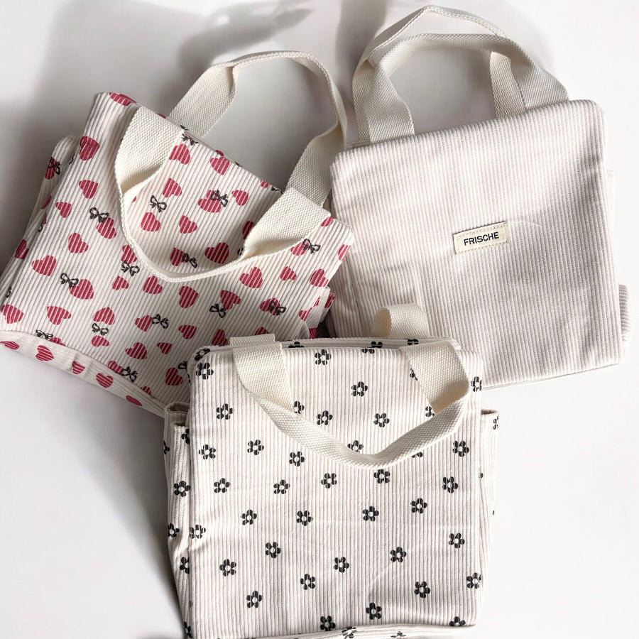 Nordic Peace Lovely Corduroy Lunch Bag