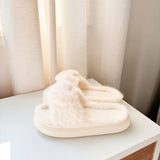 Nordic Peace Sophia Plush Heart Slippers, view 4