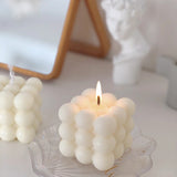 Nordic Peace Soy Cube Wax Candle, view 2