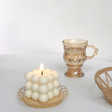 Nordic Peace Soy Cube Wax Candle, view 4