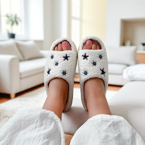 Nordic Peace Starlight Plush Slippers