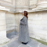 Nordic Peace Stella Houndstooth Trench Coat, view 3