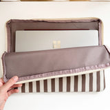 Nordic Peace Striped Padded Laptop Sleeve, view 2