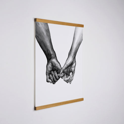 Nordic Peace Teak Wood Magnetic Frame