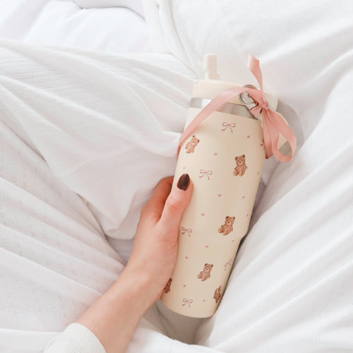 Nordic Peace Teddy Bow Insulated Water Bottle