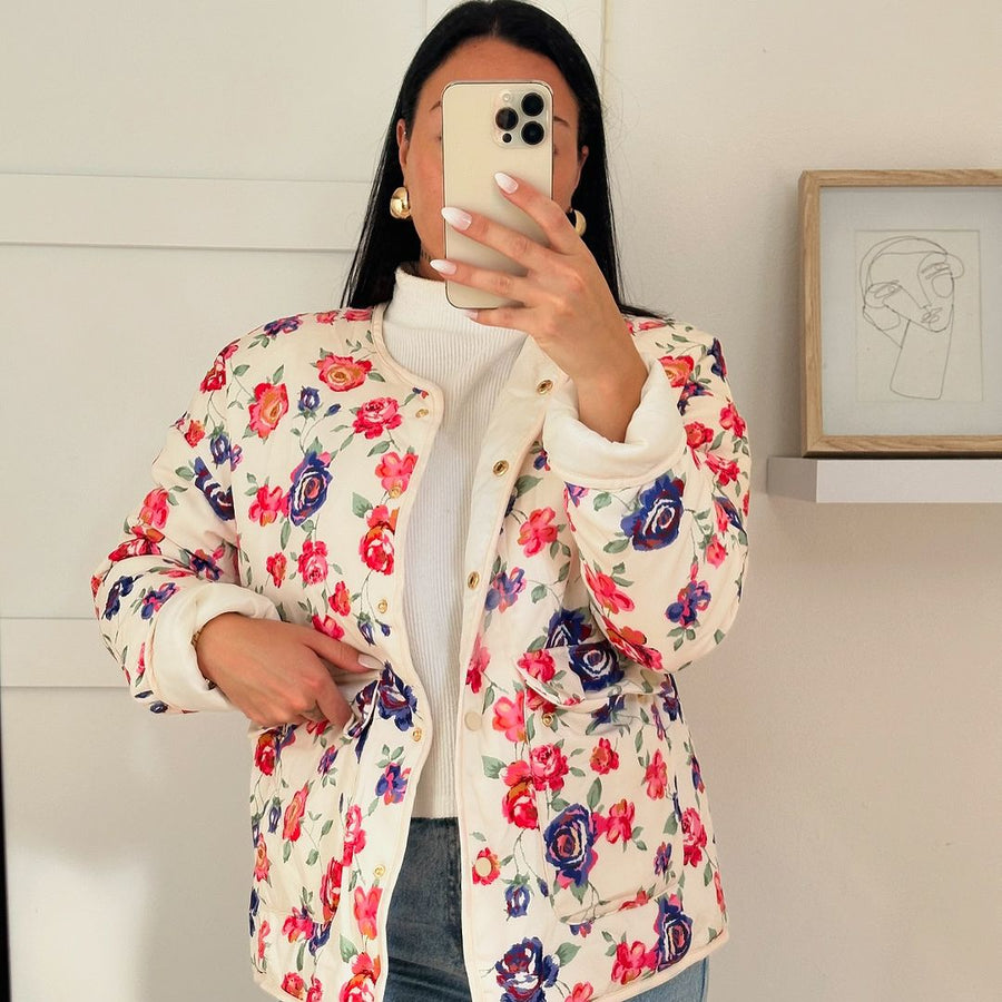 Nordic Peace Thea Floral Quilted Jacket