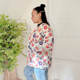 Nordic Peace Thea Floral Quilted Jacket, view 3
