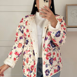 Nordic Peace Thea Floral Quilted Jacket, view 4