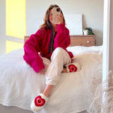Nordic Peace Sweetheart Retro Comfy Slippers, view 2