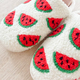 Nordic Peace Watermelon Plush Slippers, view 4