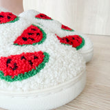 Nordic Peace Watermelon Plush Slippers, view 6