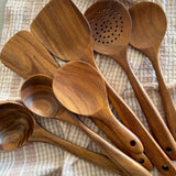 Nordic Peace Wooden Cooking Utensils 7 Pcs Set, view 5