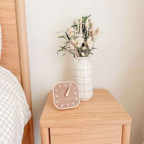 Nordic Peace Wooden Bedside Clock