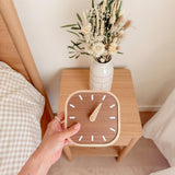 Nordic Peace Wooden Bedside Clock, view 2