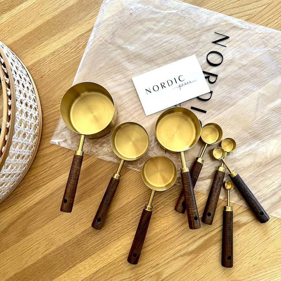 Nordic Peace Wooden Measuring Cups and Spoons