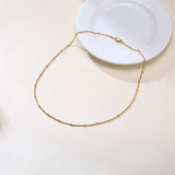 Nordic Peace Yrsa Minimalist Gold Necklace, view 2