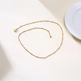 Nordic Peace Yrsa Minimalist Gold Necklace, view 3
