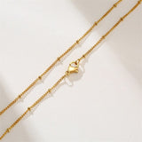Nordic Peace Yrsa Minimalist Gold Necklace, view 5