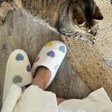 Nordic Peace Zia Colorful Heart Slippers, view 2