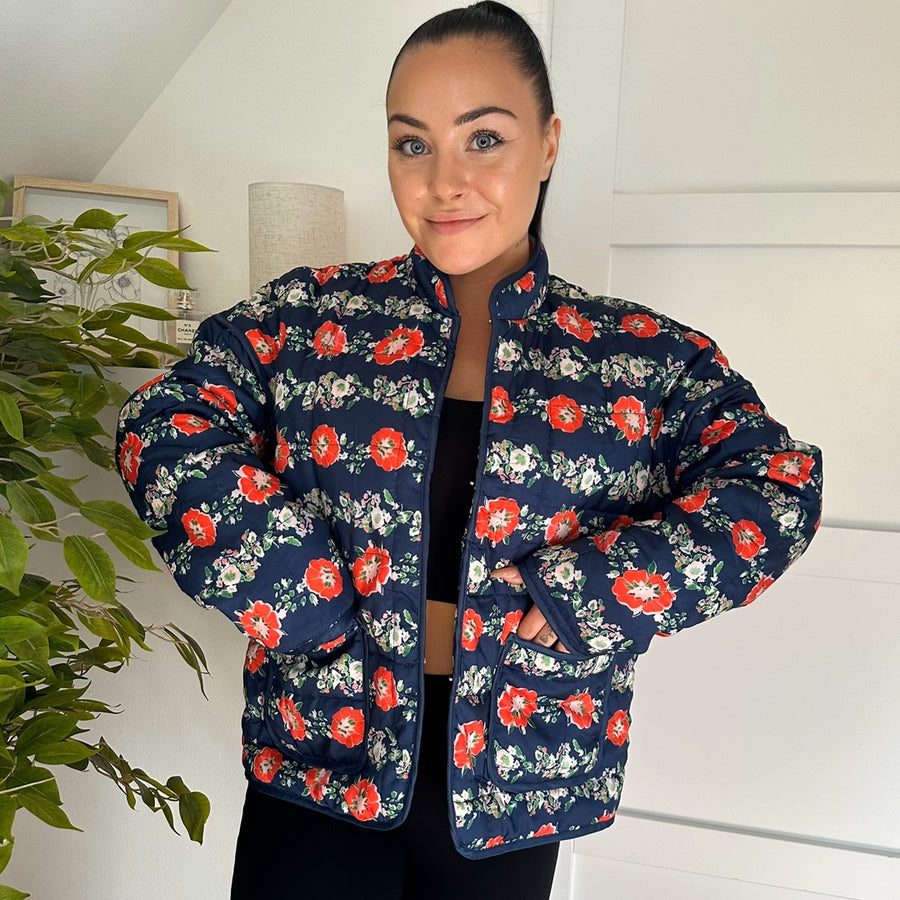 Nordic Peace Zuri Floral Quilted Jacket
