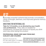 NuVision Health Center Systemic Formulas B - Brain, view 2
